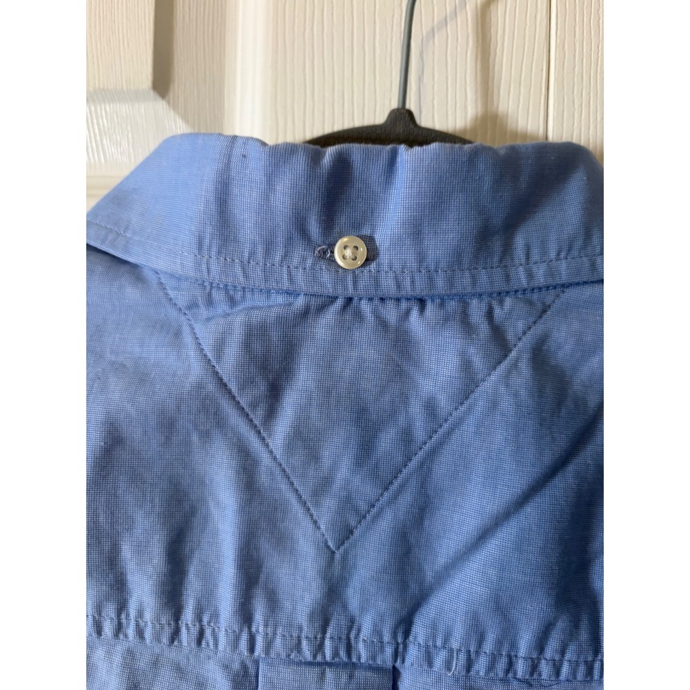Tommy Hilfiger Men XL Classic Fit Light Bl Oxford Button Down Shirt Long Sleeve - Picture 7 of 10